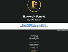 Tablet Screenshot of blackcoin.info